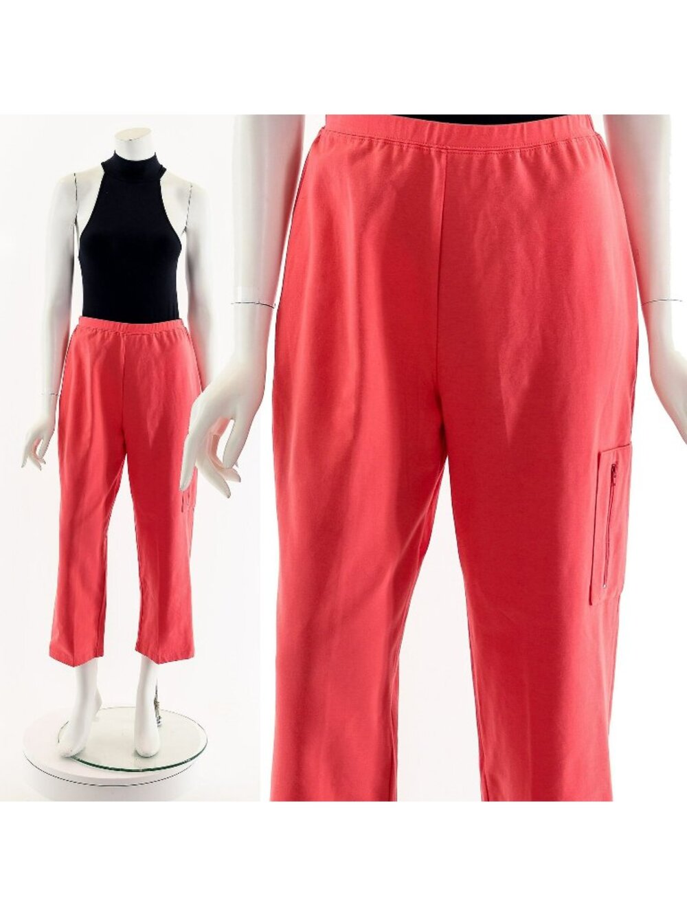 Pink Cargo Zip Leisure Pants